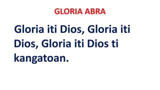 Gloria (Abra Lyrics) .